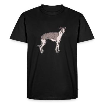 Whippet Dog Owner Gift Idea - Men's Premium Organic T-Shirt - black - Front - Nico (187cm)