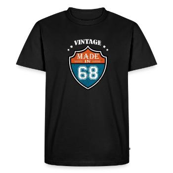 Vintage Made In 68 Sport 1968 Cadeau anniversaire - T-shirt Premium bio Homme - noir - Devant - Nico (187cm)