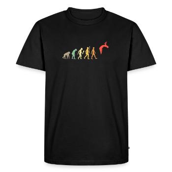 Vintage Parkour Evolution Outdoor Sport cadeau - T-shirt Premium bio Homme - noir - Devant - Nico (187cm)