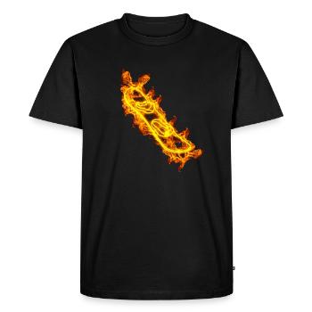 Snowboard snowboarders de feu - T-shirt Premium bio Homme - noir - Devant - Nico (187cm)