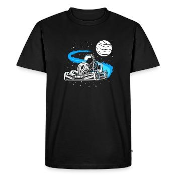 Astronaute Go Kart Drôle Go Kart Rider - T-shirt Premium bio Homme - noir - Devant - Nico (187cm)