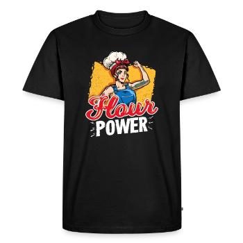 Boulanger Boulangerie Boulangerie Dictons Hobby Baker - T-shirt Premium bio Homme - noir - Devant - Nico (187cm)