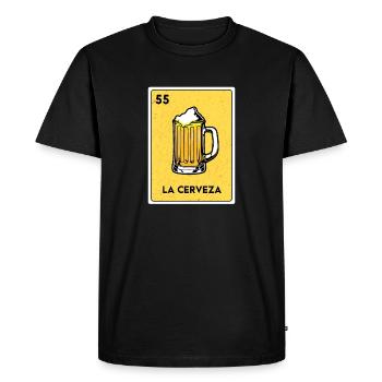 Mexique Lottery Bingo Jeu de cartes de jeu - T-shirt Premium bio Homme - noir - Devant - Nico (187cm)