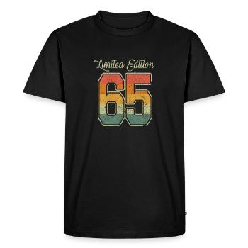 Retro Édition Limitée 65 millésime 1965 - T-shirt Premium bio Homme - noir - Devant - Nico (187cm)