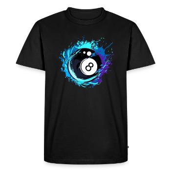 Billard 8 Nine Pool Snooker Cadeau - T-shirt Premium bio Homme - noir - Devant - Nico (187cm)