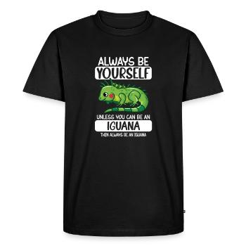 Soyez toujours vous-même à moins que vous ne puissiez être un iguane - T-shirt Premium bio Homme - noir - Devant - Nico (187cm)