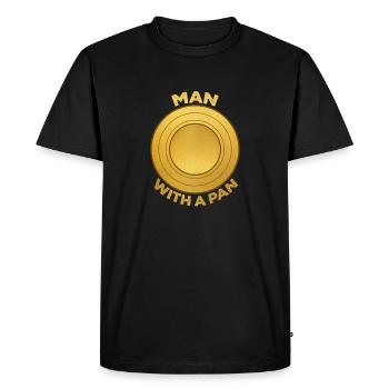 Prospecteur d’or Exploitation minière Pioche de la ruée vers l’or - T-shirt Premium bio Homme - noir - Devant - Nico (187cm)