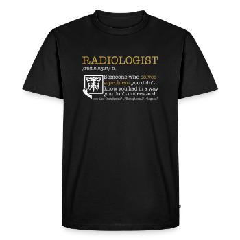 Radiologue En radiologie De l’hôpital Médecine radiographique - T-shirt Premium bio Homme - noir - Devant - Nico (187cm)