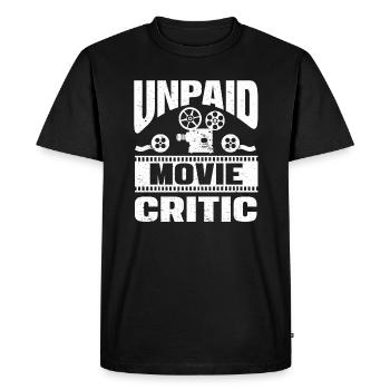 Cinéaste Directeur de la photographie Cinéaste Cinéma Cinéphiles Amateurs de cinéma - T-shirt Premium bio Homme - noir - Devant - Nico (187cm)