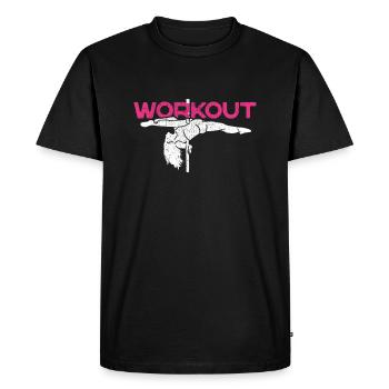 Pole Dancer Pole Dancing Workout Gym Fitness - Men's Premium Organic T-Shirt - black - Front - Nico (187cm)
