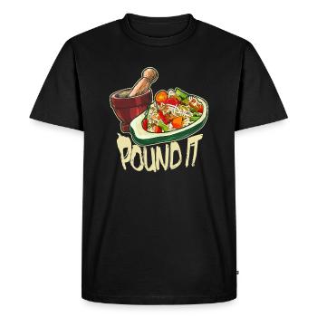 Pound It Green Asia Thaïlande Nourriture Papaye Cuisine - T-shirt Premium bio Homme - noir - Devant - Nico (187cm)