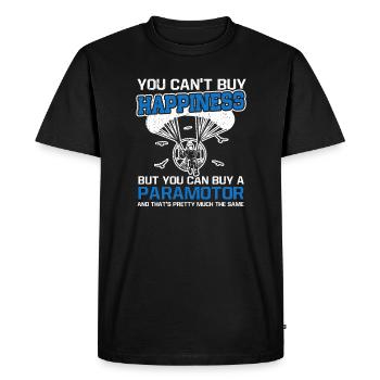 Parapente Parapente Pilote de Motoplaneur - T-shirt Premium bio Homme - noir - Devant - Nico (187cm)