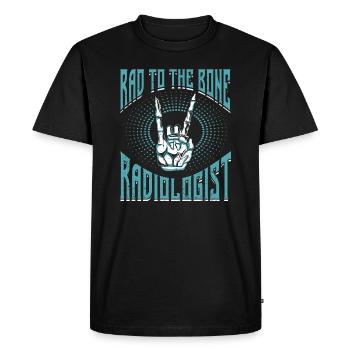 Radiologie Radiologue Médecin Hospitalier Médecin - T-shirt Premium bio Homme - noir - Devant - Nico (187cm)