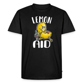 Lemon Aid Lemon First Aid Lemons Lemonade Day - Men's Premium Organic T-Shirt - black - Front - Nico (187cm)