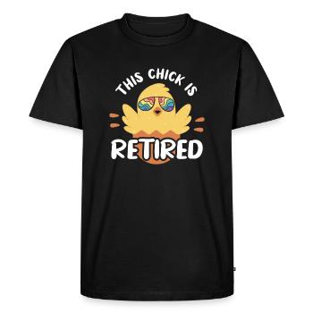 This Chick Is Retired For Women Retirement Pension - Men's Premium Organic T-Shirt - black - Front - Nico (187cm)