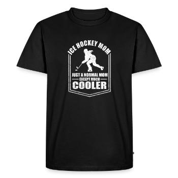 Hockey sur glace Maman Drôle Mère Dictons Fête des Mères - T-shirt Premium bio Homme - noir - Devant - Nico (187cm)