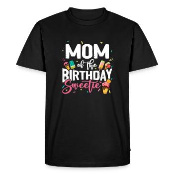 Ice Cream Party Maman Anniversaire B-Day - T-shirt Premium bio Homme - noir - Devant - Nico (187cm)