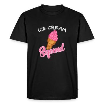 Ice Cream Squad Ice Cream Lover Birthday Crew - Men's Premium Organic T-Shirt - black - Front - Nico (187cm)