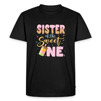 Amateurs de crème glacée Frères et sœurs Dictons Sœur - T-shirt Premium bio Homme - noir - Devant - Nico (187cm)