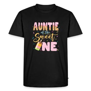 Meilleure tante Amateur de crème glacée Neveu Nièce - T-shirt Premium bio Homme - noir - Devant - Nico (187cm)