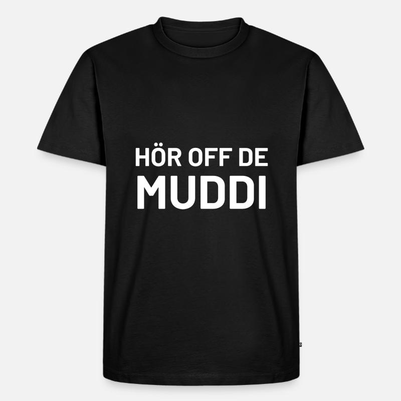 Ossi - Männer Premium Bio T-Shirt - Schwarz