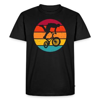 bmx bike bmx jeune bmx bike femmes hommes - T-shirt Premium bio Homme - noir - Devant - Nico (187cm)