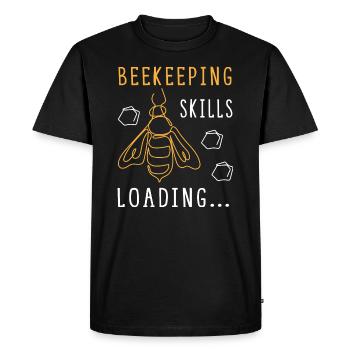 Beekeeping Skills Bee Honey Wildlife Bee Keeper - Men's Premium Organic T-Shirt - black - Front - Nico (187cm)