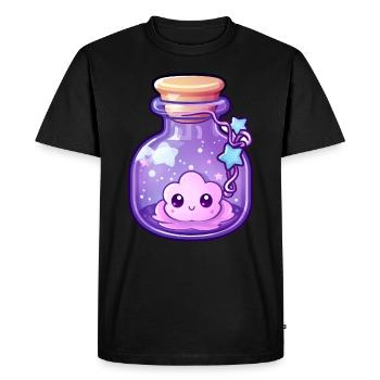 Cute Kawaii Potion - Men's Premium Organic T-Shirt - black - Front - Nico (187cm)