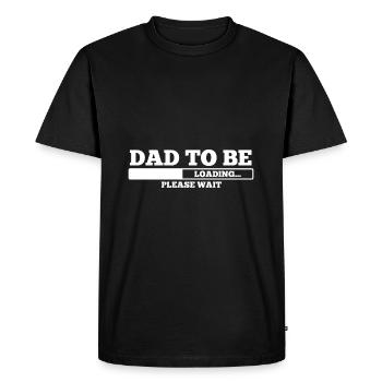 Dad to be - Dad - Daddy - Shirt - Men's Premium Organic T-Shirt - black - Front - Nico (187cm)