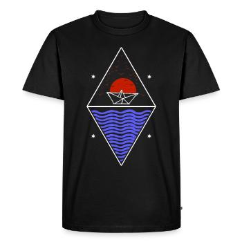 Love the Sea - Men's Premium Organic T-Shirt - black - Front - Nico (187cm)