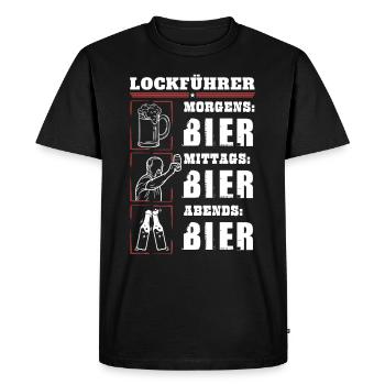 Mon quotidien de guide leurre - T-shirt Premium bio Homme - noir - Devant - Nico (187cm)