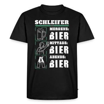 Mon quotidien de grinder - T-shirt Premium bio Homme - noir - Devant - Nico (187cm)
