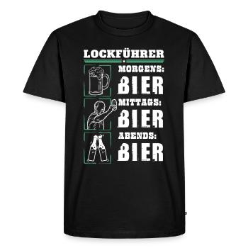 Mon quotidien de guide leurre - T-shirt Premium bio Homme - noir - Devant - Nico (187cm)
