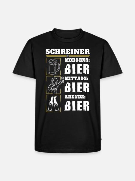 Mon quotidien de menuisier - T-shirt Premium bio Homme - noir