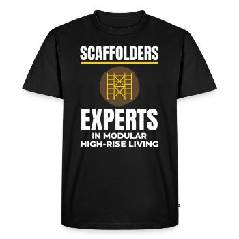 Plate-forme d’échafaudage d’échafaudage de constructeur d’échafaudages - T-shirt Premium bio Homme - noir - Devant - Nico (187cm)