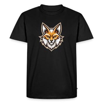 Chat de dessin animé cool - T-shirt Premium bio Homme - noir - Devant - Nico (187cm)