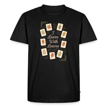 Racines de guérison à base de plantes Sagesse naturelle - T-shirt Premium bio Homme - noir - Devant - Nico (187cm)