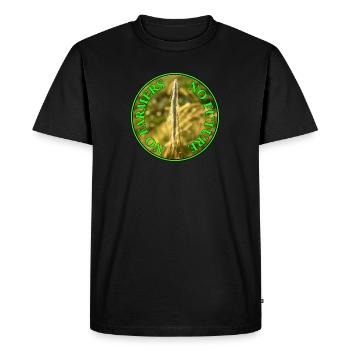 Pas d’agriculteurs, pas d’avenir - Pas d’avenir sans agriculteurs - T-shirt Premium bio Homme - noir - Devant - Nico (187cm)