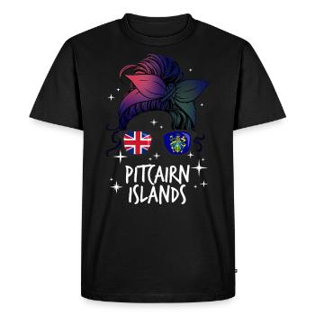 Pitcairn (Îles) - T-shirt Premium bio Homme - noir - Devant - Nico (187cm)