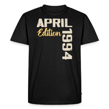 39 Year Anniversary April 1994 Birthday Gift - Men's Premium Organic T-Shirt - black - Front - Nico (187cm)