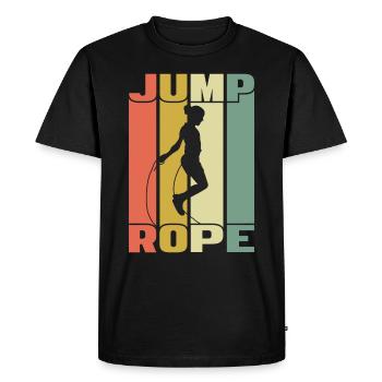 Jump Rope Skipping Rope Jumping Jump Rope - Men's Premium Organic T-Shirt - black - Front - Nico (187cm)