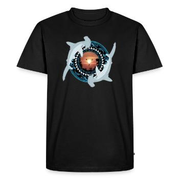 Requin-marteau Hawaïen - T-shirt Premium bio Homme - noir - Devant - Nico (187cm)