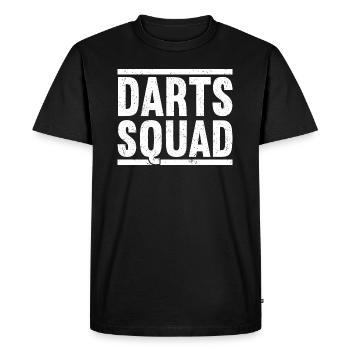 Bullseye de fléchettes Dart - T-shirt Premium bio Homme - noir - Devant - Nico (187cm)