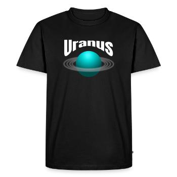 Uranus - T-shirt Premium bio Homme - noir - Devant - Nico (187cm)
