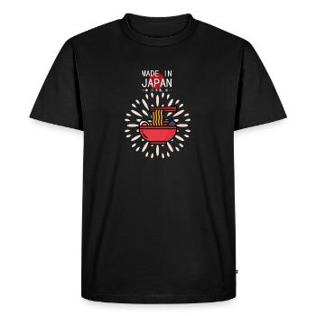 Ramen - Men's Premium Organic T-Shirt - black - Front - Nico (187cm)