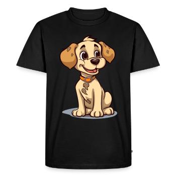 Conception de chien mignon pour les propriétaires de chiens - T-shirt Premium bio Homme - noir - Devant - Nico (187cm)