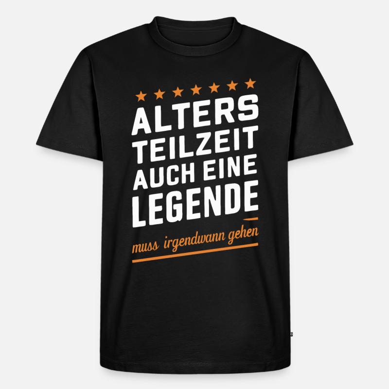 Altersteilzeit ATZ - Männer Premium Bio T-Shirt - Schwarz