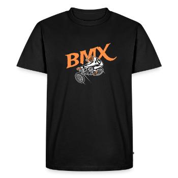 BMX race - T-shirt Premium bio Homme - noir - Devant - Nico (187cm)