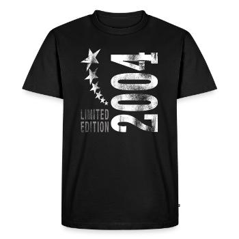 2004 born - Men's Premium Organic T-Shirt - black - Front - Nico (187cm)