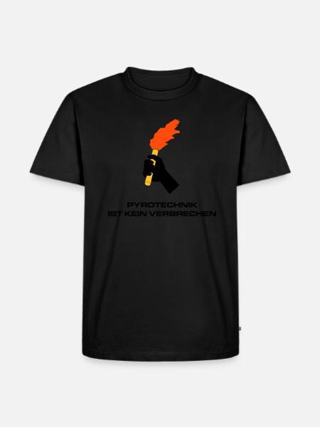 Pyrotechnik - Männer Premium Bio T-Shirt - Schwarz